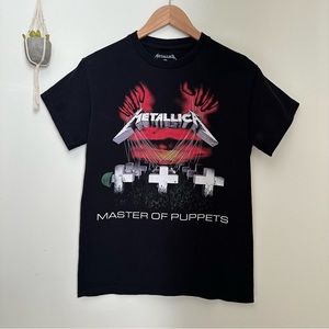 [SOLD] Master of Puppets Metallica T-shirt Black Red Size Small
